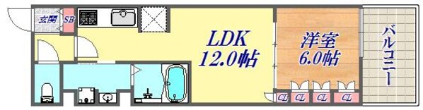 ワコーレシティ神戸三宮の物件間取画像